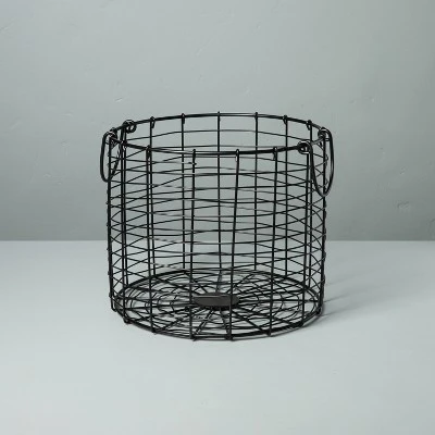 Round Wire Storage Basket With Handles Black - Hearth & Hand™ With Magnolia - Image 5