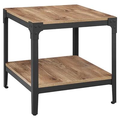 Set Of 2 Benny Urban Industrial Angle Iron Side Tables - Saracina Home - Image 12