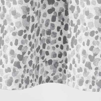 Leopard Glam Shower Curtain Ombre Gray - Threshold™ - Image 3