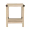 Sophie Rustic Industrial X Frame Side Table - Saracina Home