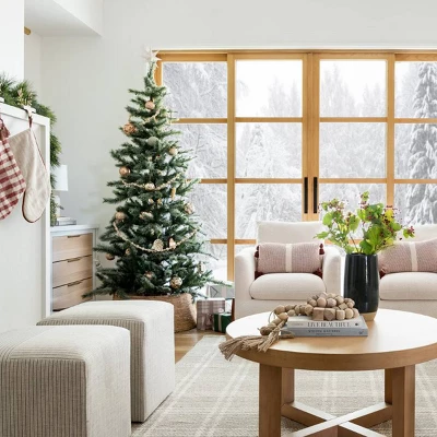 Elroy Faux Shearling Accent Chair With Wood Legs - Threshold™ Designed With Studio McGee - Image 6