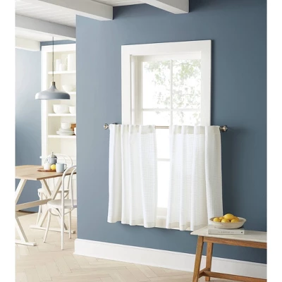 2pk 42"x36" Light Filtering Honeycomb Curtain Tiers White - Threshold™ - Image 2