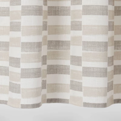 Colorblock Shower Curtain Gray - Threshold™ - Image 3