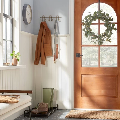 Decorative Metal Entryway Boot Tray Black - Hearth & Handâ„¢ With Magnolia