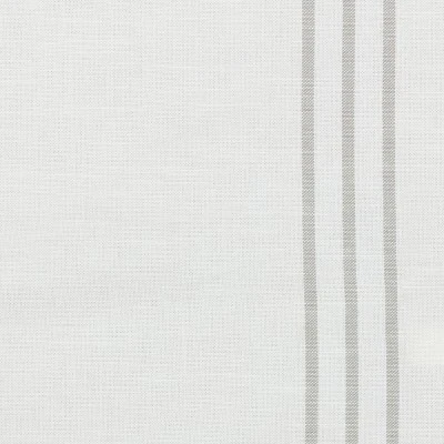 2pk 42"x36" Light Filtering Stripe Border Curtain Tiers Cream/Gray - Threshold™ - Image 3