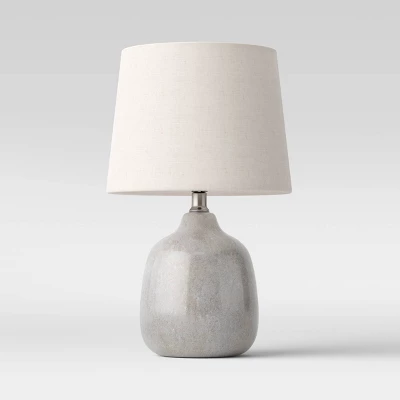 Assembled Ceramic Table Lamp Gray - Threshold™ - Image 5