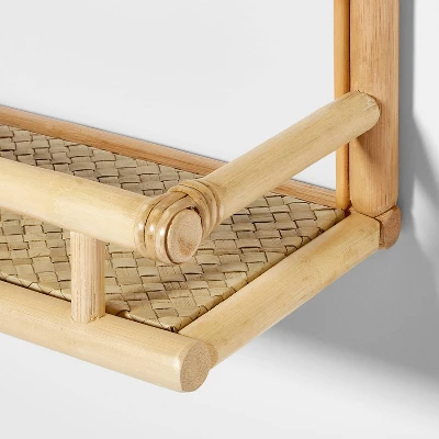 Rattan Arch Leaf Kids' Shelf - Pillowfort™ - Image 4