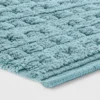 Woven Textured Aqua Bath Rug Aqua - Opalhouse™