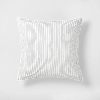 Microstripe Pillow Sham Cream/Gray - Hearth & Hand™ With Magnolia - Image 4