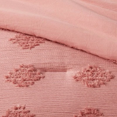 Tufted Diamond Crinkle Comforter & Sham Set - Threshold™ - Image 3