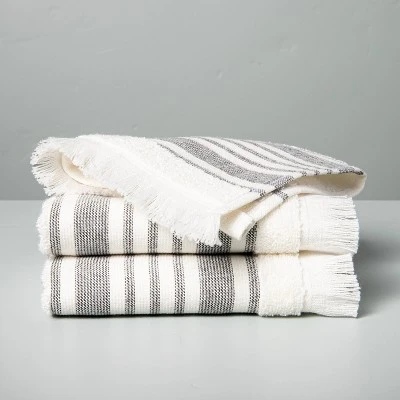 Multistripe Bath Towels Cream/Gray - Hearth & Hand™ With Magnolia - Image 4