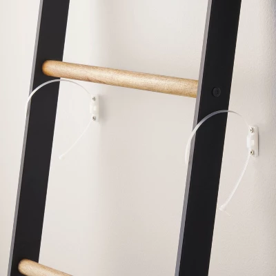 6' Wood & Steel Blanket Ladder Black/Natural - Hearth & Hand™ With Magnolia - Image 3