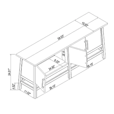 Haverhill TV Stand For TVs Up To 50" Brown - Threshold™ - Image 4
