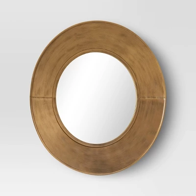 Decorative Wall Mirror Gold - Threshold™ - Image 2