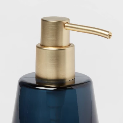 Smokey Glass Soap Pump Blue - Threshold™ - Image 3