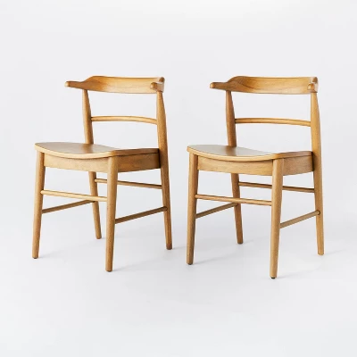 2pk Kaysville Curved Back Wood Dining Chair - Threshold™ Designed With Studio McGee - Image 8