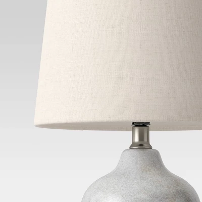 Assembled Ceramic Table Lamp Gray - Threshold™ - Image 3