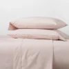300 Thread Count Organic Cotton Solid Sheet Set - Threshold™
