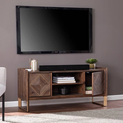 Glacerad Reclaimed Wood Media Console For TVs Upto 50" Brown - Aiden Lane - Image 2