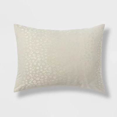 8pc Luxe Jacquard Snow Leopard Comforter Set Beige - Threshold™ - Image 5