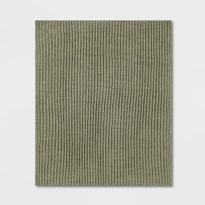 Chunky Knit Reversible Throw Blanket - Threshold™ - Image 2