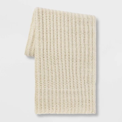 Chunky Knit Reversible Throw Blanket - Threshold™ - Image 7