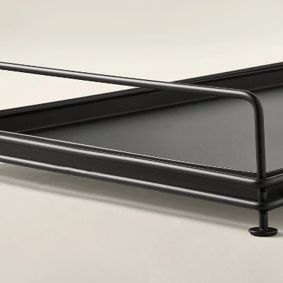 Decorative Metal Entryway Boot Tray Black - Hearth & Handâ„¢ With Magnolia - Image 3