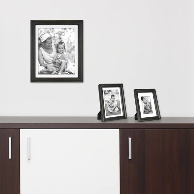 10.375" X 12.375" Matted To 8" X 10" Basic Foundational Frame Black - Threshold™ - Image 2