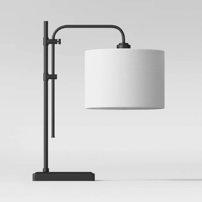 Knox Adjustable Shaded Table Lamp Black - Threshold™ - Image 2