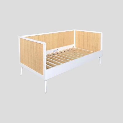 Rattan And Wood Kids' Daybed White - Pillowfort™ - Image 6