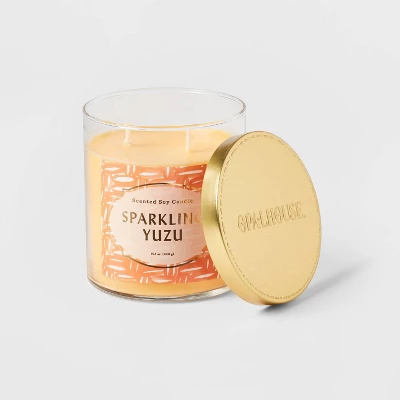 Lidded Glass Jar Candle Sparkling Yuzu - Opalhouse™ - Image 2