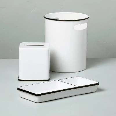 Metal Divided Bath Tray Black/White - Hearth & Hand™ With Magnolia - Image 2