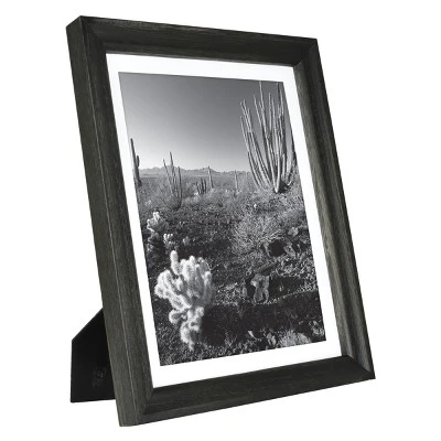 10.375" X 12.375" Matted To 8" X 10" Basic Foundational Frame Black - Threshold™