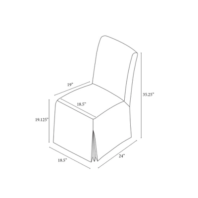 Canvas Slipcover Armless Dining Chair - Hearth & Hand™ With Magnolia - Image 8