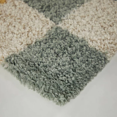 Sydney Rainbow Checkered Shag Kids' Rug - Balta Rugs - Image 2